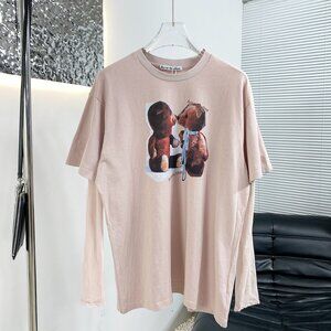 Acne Studios FW25 Faux Two-Piece Lace Crew Neck Loose Long-Sleeve T-Shirt